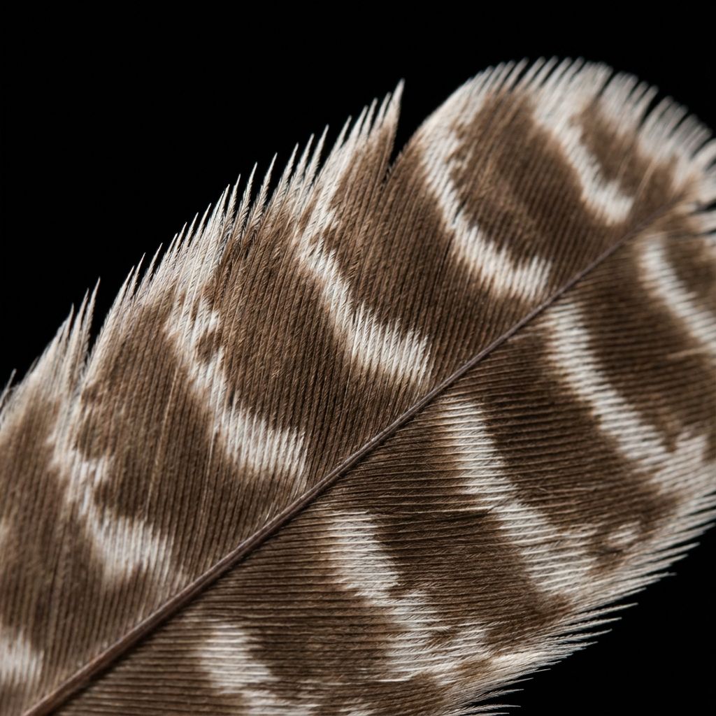 Extreme close-up of owl feathers