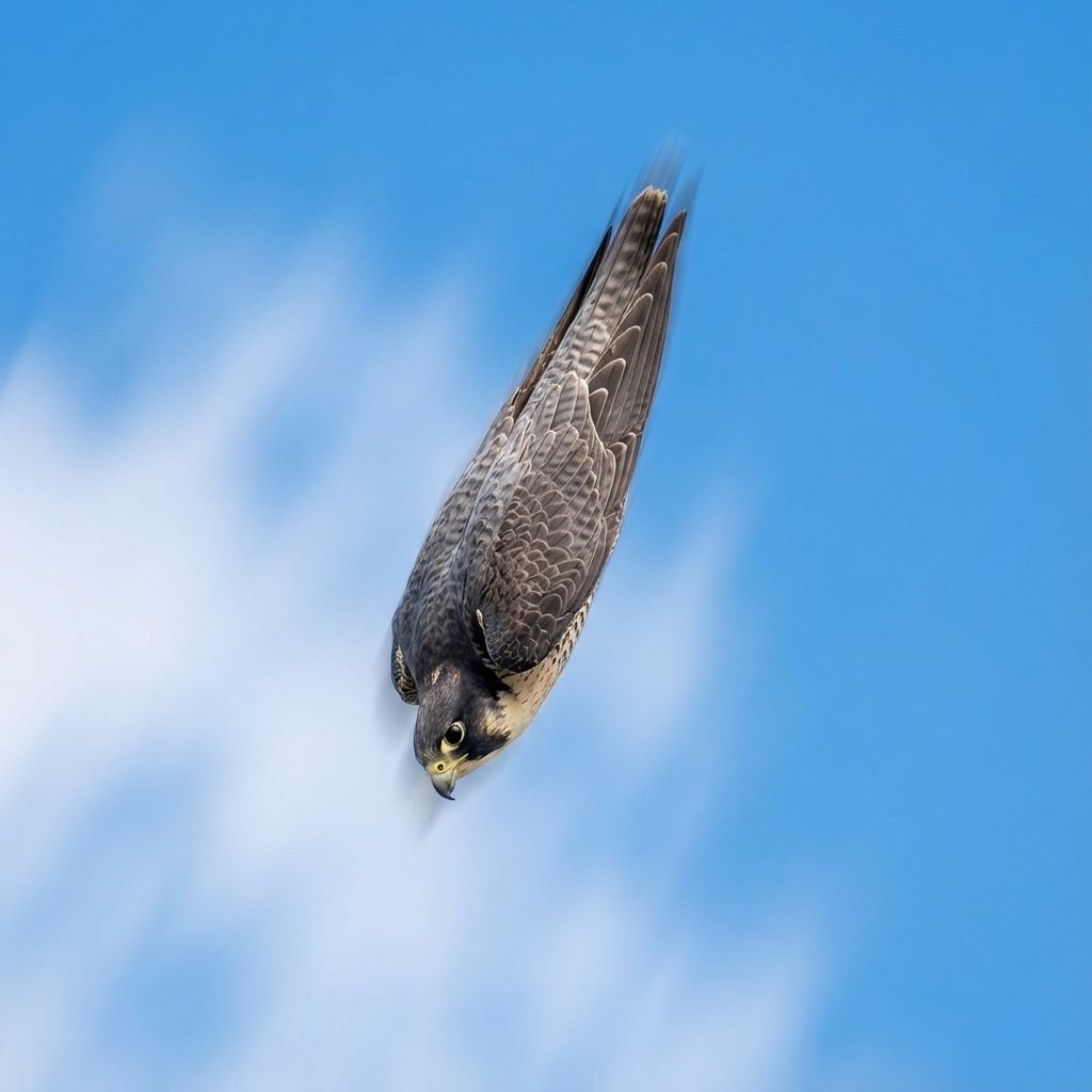 How Fast Can a Peregrine Falcon Dive?