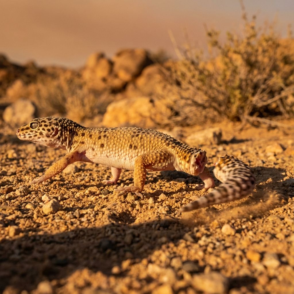 Gecko escaping while tail remains behind