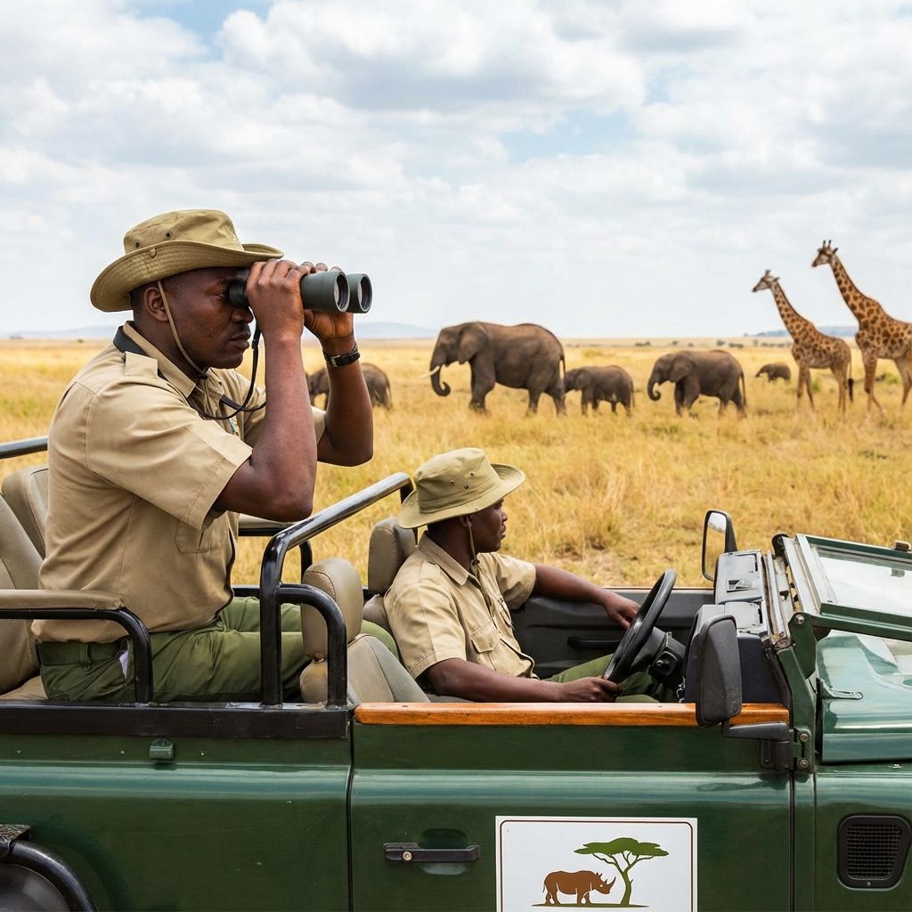 Park rangers patrolling