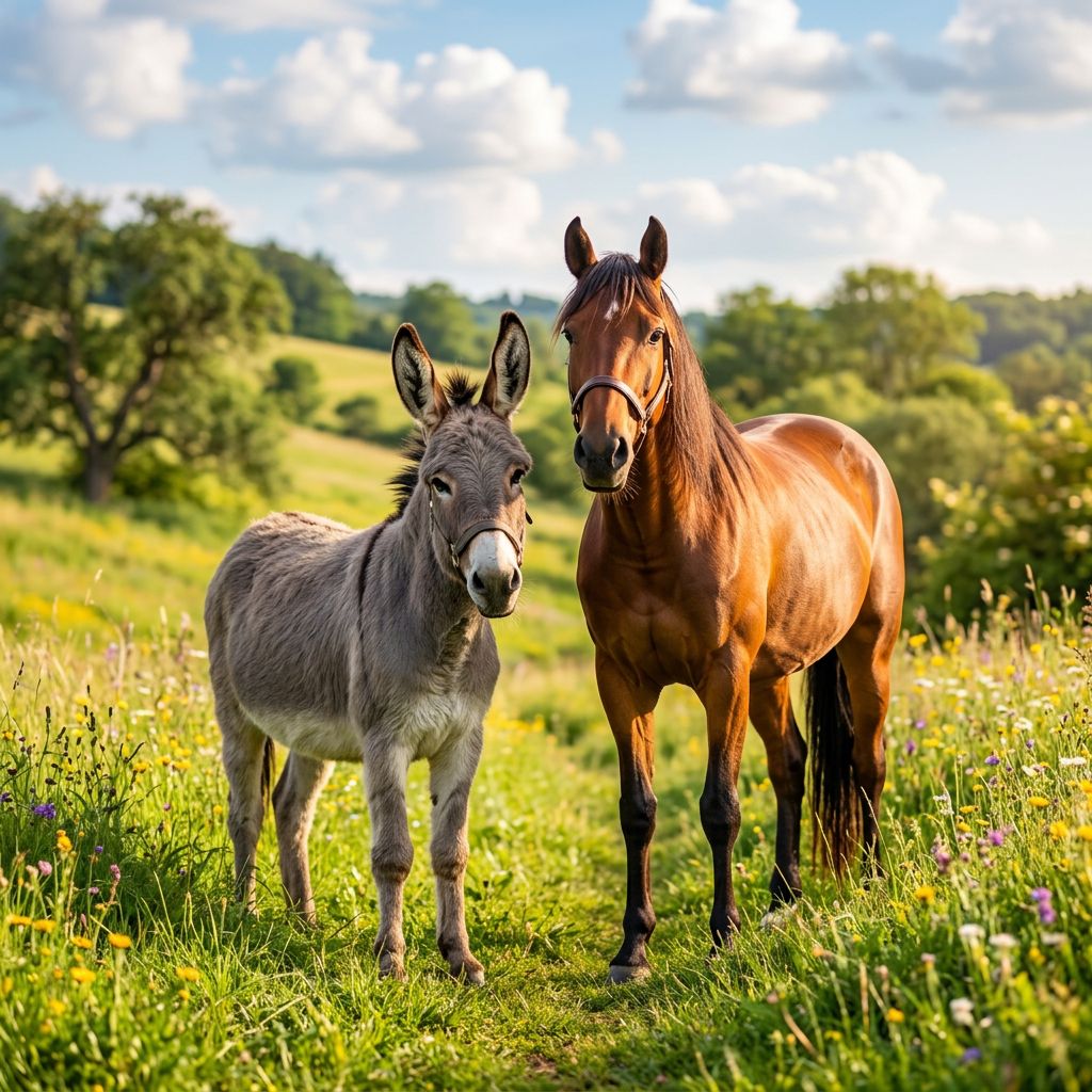 Donkey vs. Mule vs. Horse