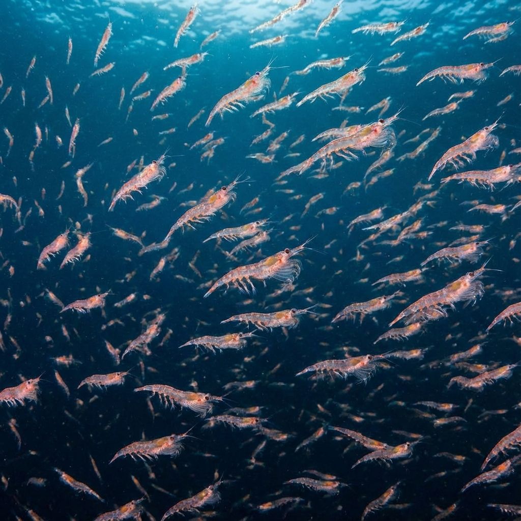 Swarm of krill