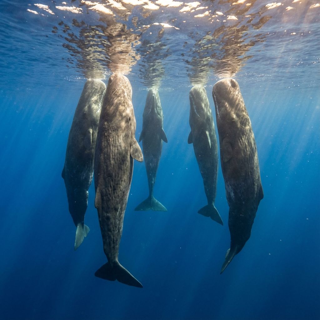 Why Do Sperm Whales Sleep Standing Up?